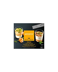 4 MINI APERITIFS SALMON-BASED