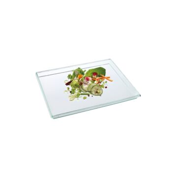 QUARTZ TRAY TRANSPARENT GREEN
