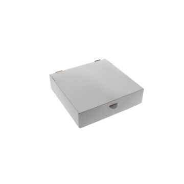 WHITE CARDBOARD TART BOX 23CM