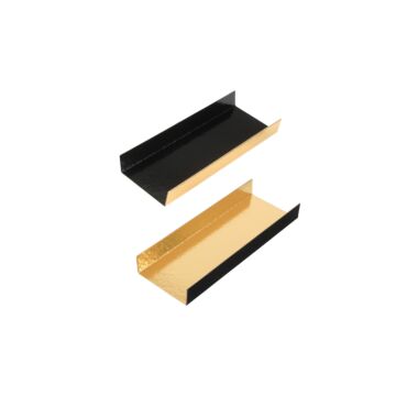 MINI FOLDED BOARD GOLD & BLACK 13X4.5CM