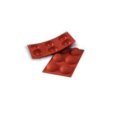 6 HALF SPHERES SILCONE MOULD