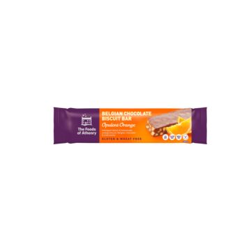 BELGIAN CHOCOLATE BISCUIT BAR - OPULENT ORANGE
