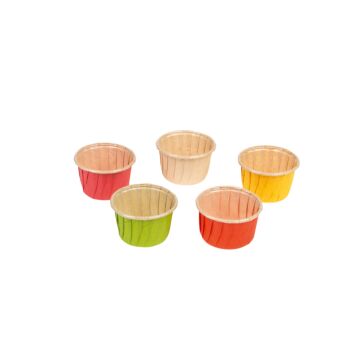 BAKING CUPS ASSORTED - 5 COLOURS