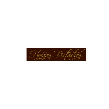DARK HAPPY BIRTHDAY PLAQUE