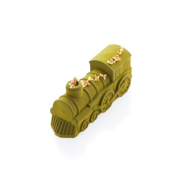 TRAIN YULE LOG PAVOCAKE SILICONE MOULD