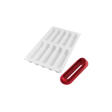 10 FASHION ECLAIRS SILICONE MOULD