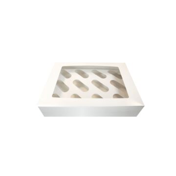 12 CAVITY CUPCAKE BOX