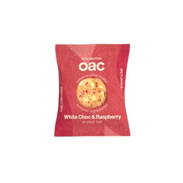 WHITE CHOCOLATE & RASPBERRY PROTEIN BALL